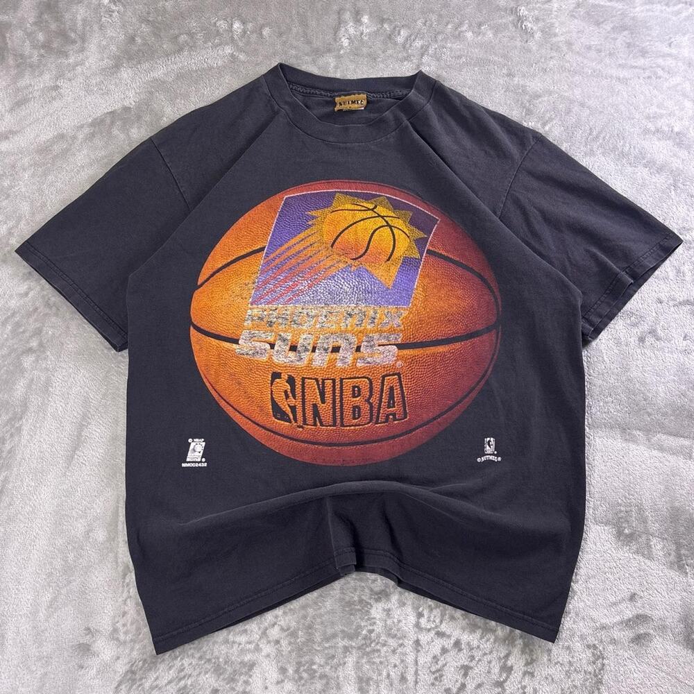 Vintage 1992 Phoenix Suns Nutmeg Mills NBA T-Shirt Men’s L USA Faded Graphic